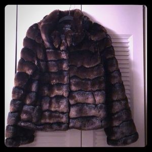 INC Faux Fur Coat